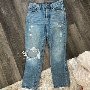 A&F size 27 Mom Jean Distressed